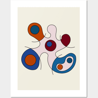 Surreal Amoeba #3 (Miro Inspired) Posters and Art